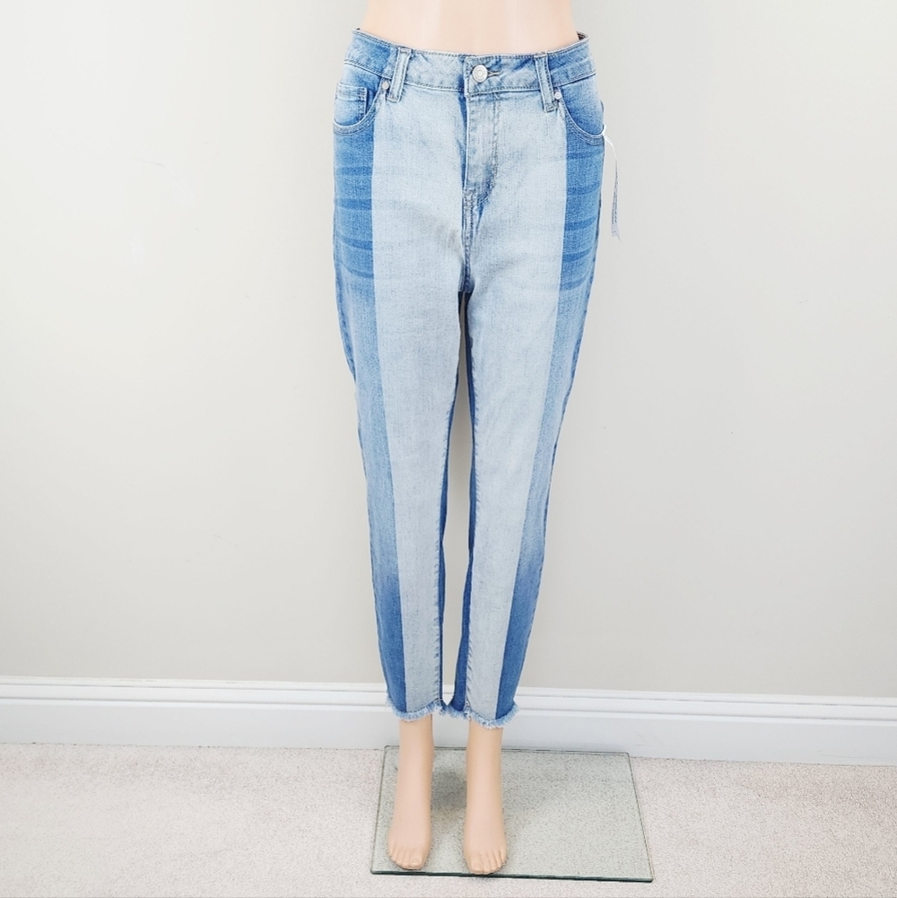 Ci Sono two tone ankle jeans pants